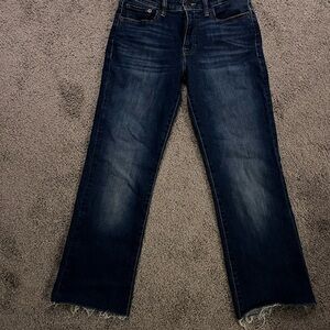 Lucky Brand Blue Sweet Boot Jeans w/ Ripped Trim 8/28 R